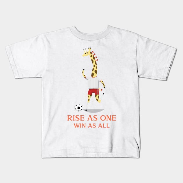 RISE AS WIN AND WIN AS ALL Kids T-Shirt by Football stars